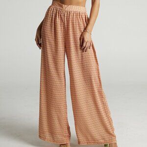 Showpo Sunny Beach Wide Leg Pants in Santa Cruz